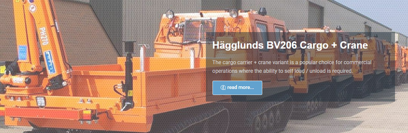 Banner Hagglunds BV206 Cargo Carrier with Crane