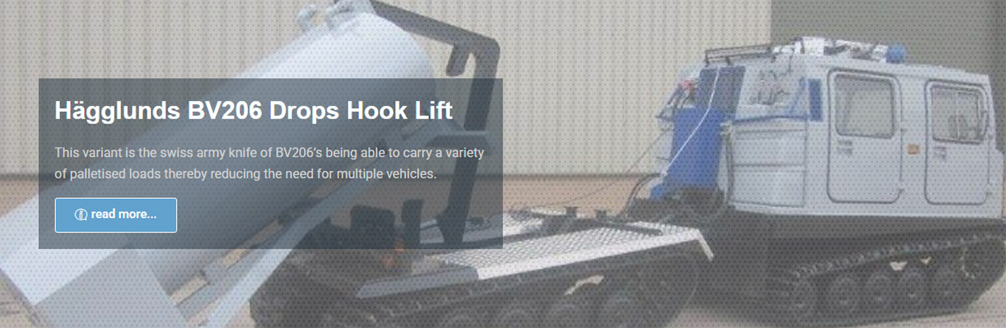 Banner Hagglunds BV206 Drops Hook Lifts